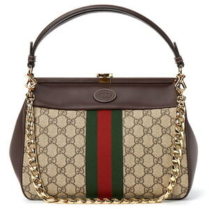 Gucci Virgo handbag beige ebony GG Supreme brown